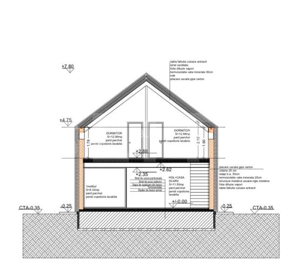 Casa pasiva cu pompa caldura Harman, p+1, in constructie, se vinde la cheie - 4
