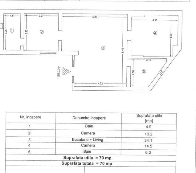 Zona Stadion - casa cu 3 camere și 2 bai - 10