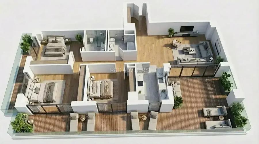 4 camere Premium | Terasă 60mp | Promenada| - 18