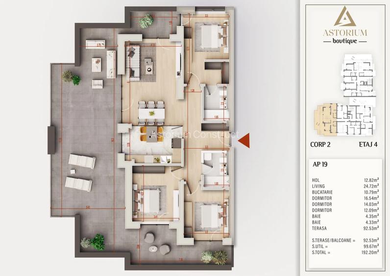 Apartament 4 Camere Generos cu Design Elegant Comision 0% - 2