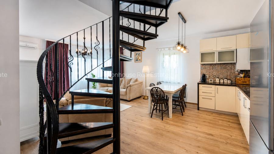Apartament 3 camere pe doua niveluri | terasa | parcare | zona de case Tractorul - 23