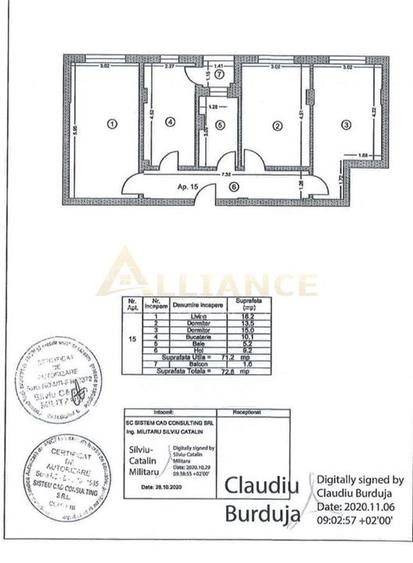 Apartament premium 3 camere, mobilat complet, la 10 minute de metrou Dimitrie Le - 14