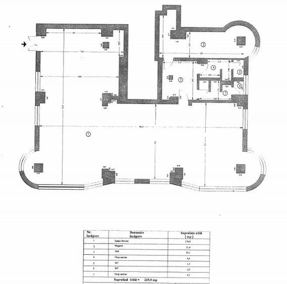 *Spațiu ultracentral 220 mp* - vânzare/închiriere- vizibilitate maximă - 6
