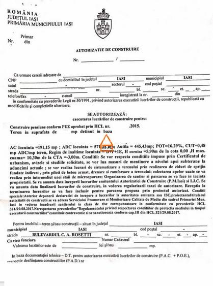 Teren intravilan - 5500 mp - Bd. C.A. Rosetti - 5
