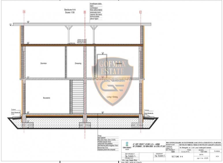 Vila la Rosu, Lumina, P+1 etaj, teren 478mp, terasa 100mp, 275 mp utili - 13
