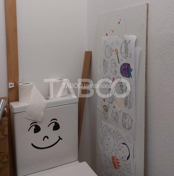 Apartament renovat 66 mp 3 camere 2 bai balcon pivnita Cisnadie - 11