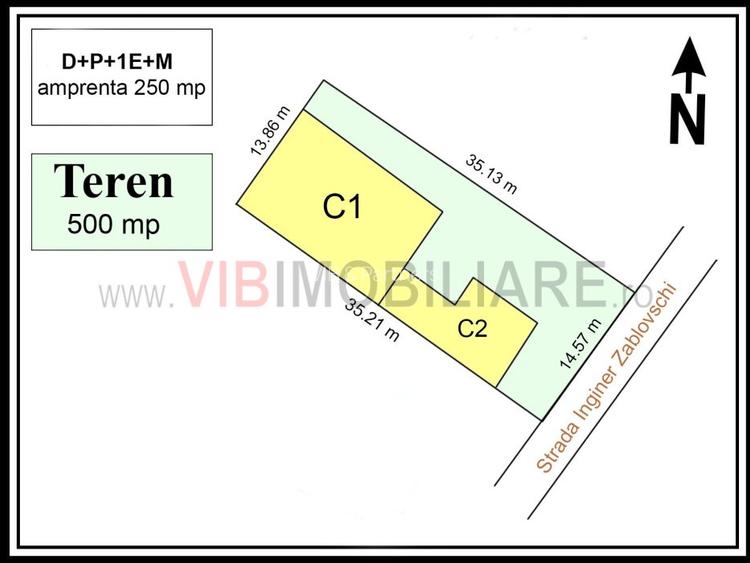1 Mai, Inginer Zablovschi, Vila D+P+1E+M, 600 mp construiti, ideala birouri, cli - 19