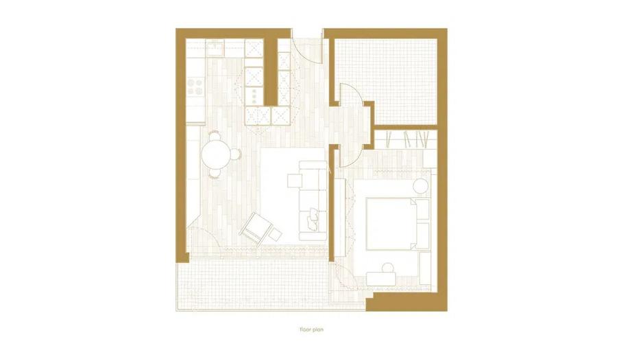 Apartament de 2 camere, 54 mp, parcare, centrala, balcon, One Lake Club - 8