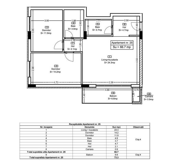 AP 25 Teilor Residence-3 camere FINISAT - 1