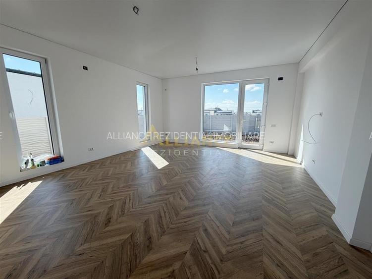 Casa individuală parter - 4 camere - 2 băi + dressing - teren 371mp - 9