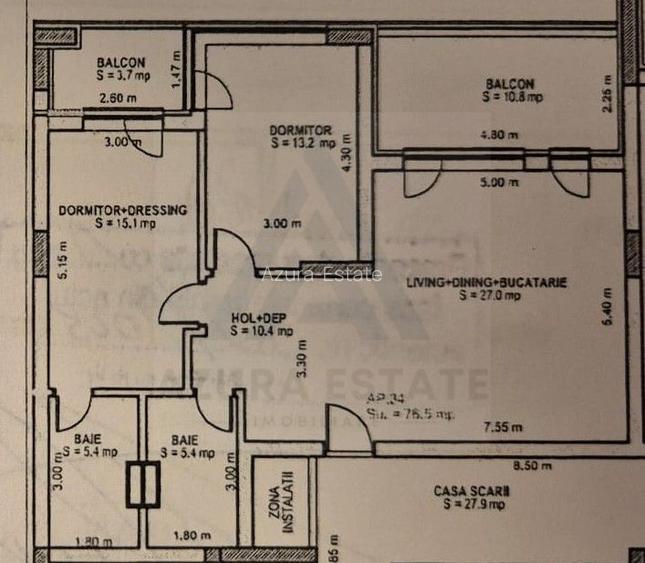 Apartament premium 3 camere 2 bai parcare subterana 2 balcoane Lazaret - 6
