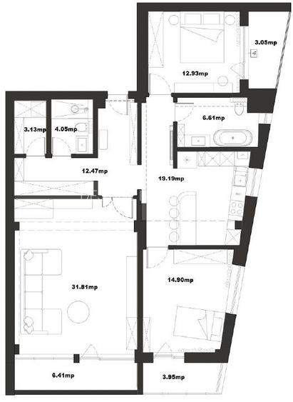 Timpuri noi | 3 camere | 119mp | et 5 | bloc 2015 | loc parcare | 430.000 euro - 14