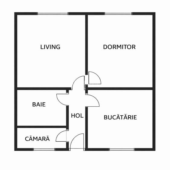 Apartament cu 2 camere strada Horea - 2