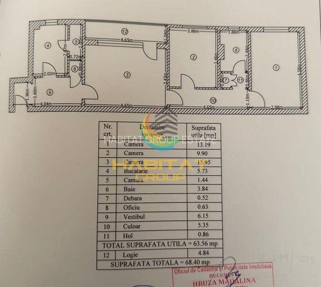 Nicolae Grigorescu 3 camere 69 mp ACTE GATA DE MUTARE - 2