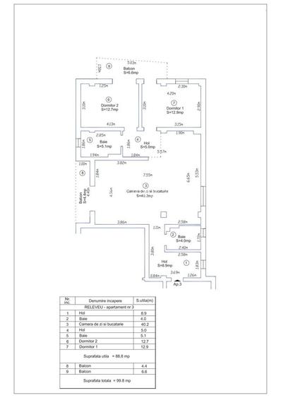 Comision 0 - 3 camere - 89 mp utili - etaj 1, lift, ocupabil imediat! - 1