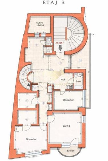 Apartament 3 camere Polona - Bloc boutique 2001 - 9