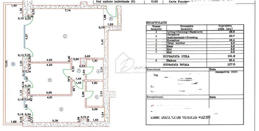 Apartament 3 camere Iancu Nicolae I Cortina 126  I Jolie Ville I COM0% - 2