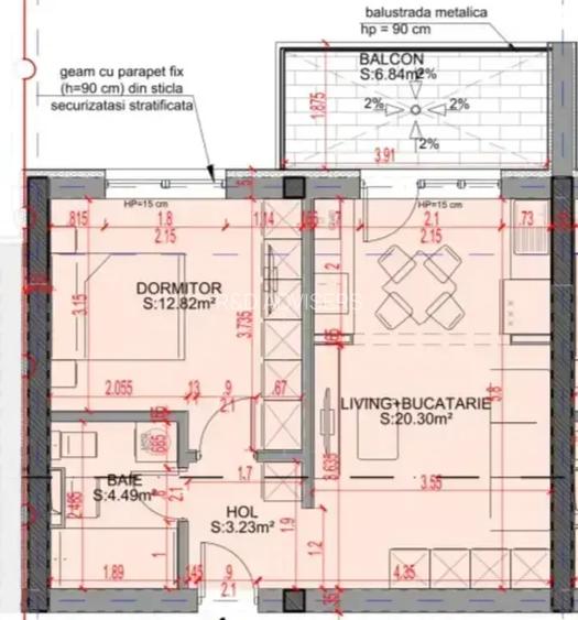 Apartament 2 Camere metrou 15 minute N Teclu pret de nerefuzat - 7