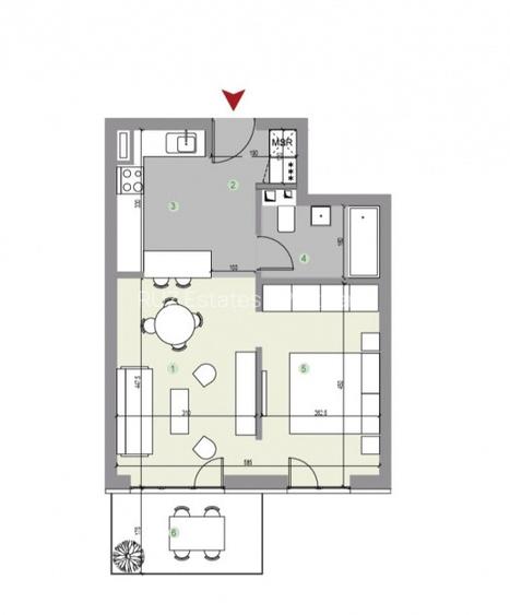Studio dublu | Parcare subterană Inclusa | Zona Băneasa-Dămăroaia - 8