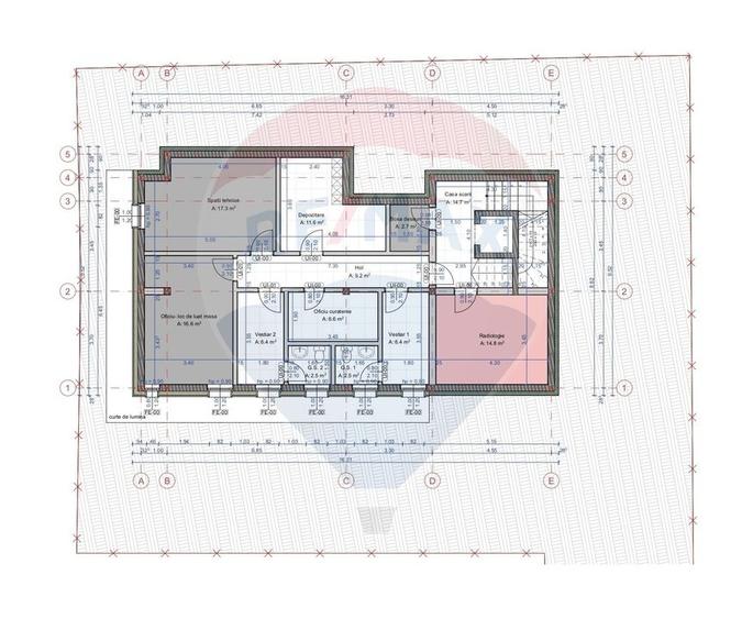 Spațiu medical,370mp utili, 4 niveluri, parcari, Grigorescu