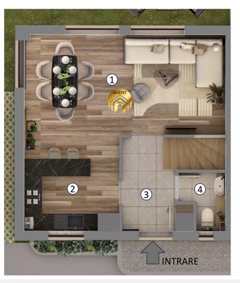 Complex NOU 8 case P+1+M - 5 camere - Otopeni - Ferme