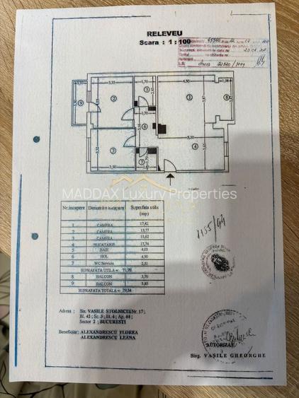 Apartament 3 camere // 80mp // boxa // Baicului Dna Ghica - 1