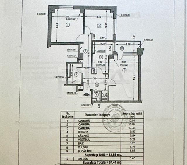 3 Camere | Decomandat | Zona Lujerului - 15