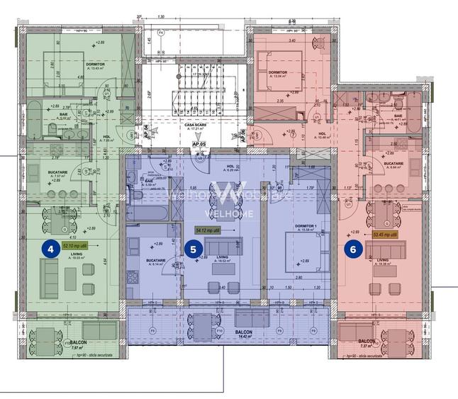 Apartament 2 camere, LA CHEIE, 54 mp, Zona Industriala VEST, Sibiu - 2
