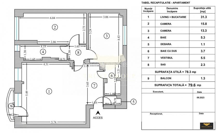 Apartament 3 camere Aviatiei | Imobil 1989 | Loc de parcare ADP - 20
