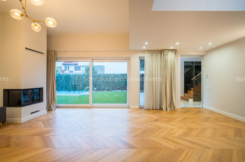 VILA MOBILATA - 5 CAMERE + PISCINA - PIPERA - COMISION 0% - 2