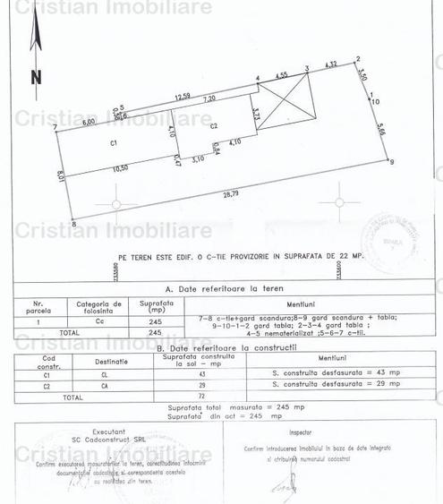 Casa 2 camere teren 245 mp deschidere 9 m la strada  Brailita - 2