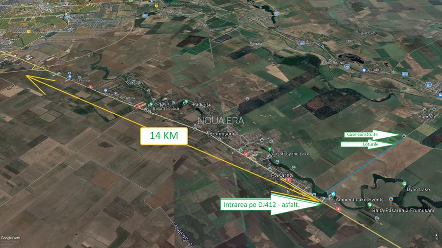 Comunitate verde în mijlocul naturii. Teren langa Frumușani. 12 libere - 2