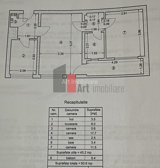 Apartament cu 2 camere de vanzare-Piata Gorjului - 7