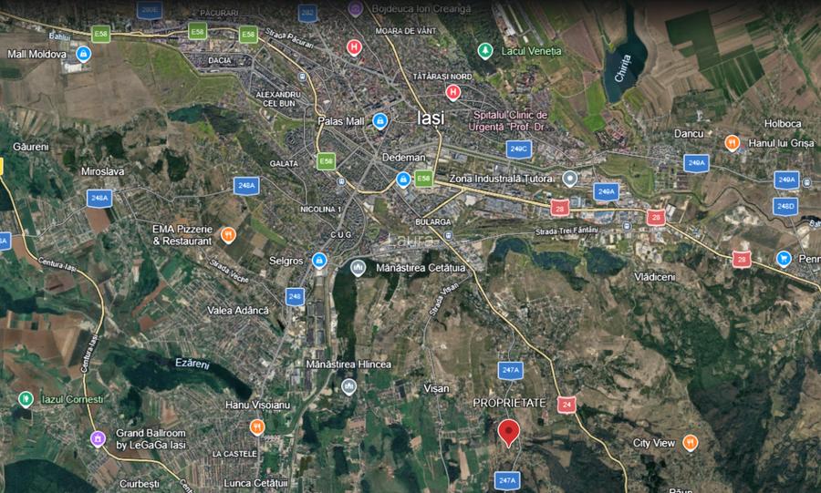 Bucium la 7km de centrul Iasului doua loturi de cate 780mp, priveliste splendida - 4