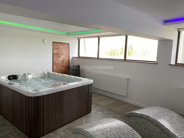 Vila de lux cu piscina si spa Cisnadie super view - 11