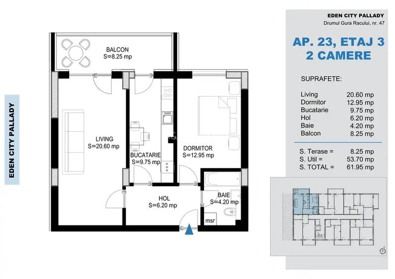 Apartament 2 camere DIRECT DEZVOLTATOR Nicolae Teclu Titan - 5