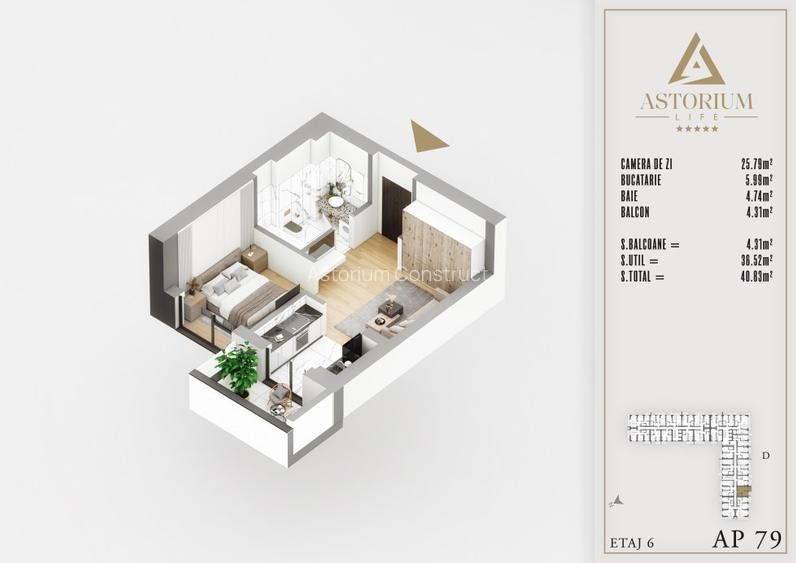 Garsonieră Premium în Ansamblu Rezidențial Nou | Finisaje de Lux | Comision 0% - 3