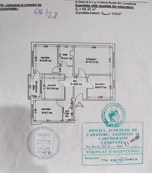 Inel 2 scoala 39-apartament 4 camere la cheie - 15