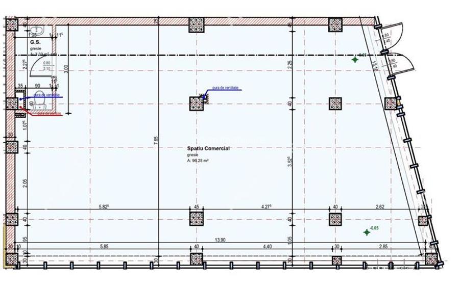 Spatiu comercial  de vanzare 100 mp cu deschidere stradala - 4