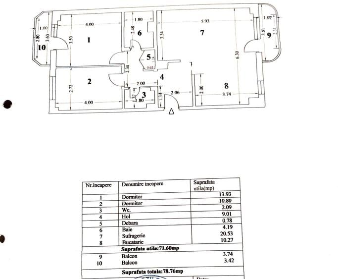 Apartament spațios cu 2 balcoane - 5