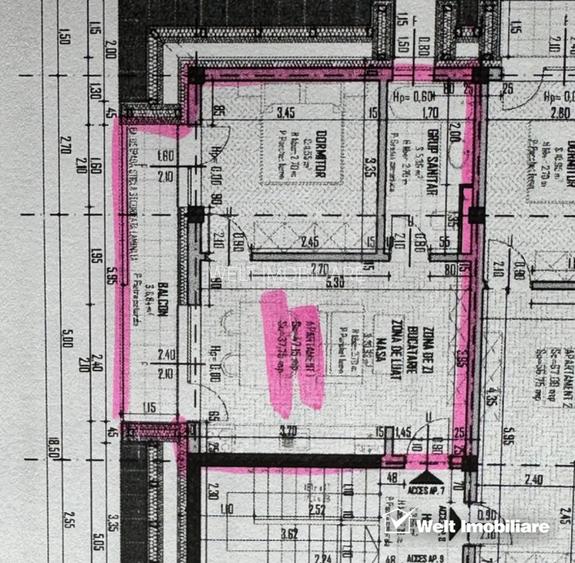 Apratament cu 1 camera, decomandat,  zona Petrom Baciu - 2