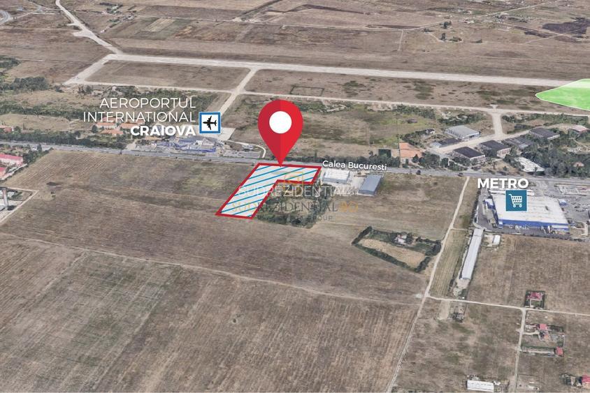 Teren de vanzare, zona Aeroport International Craiova, deschidere E574 - 3