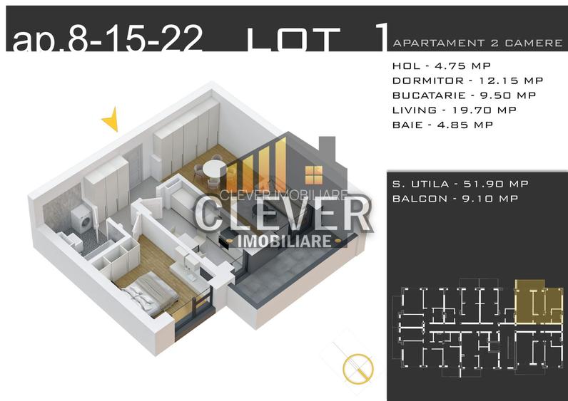 Oferta Pallady: Apartament 2 cam 0% Comision și Parcare GRATUITĂ - 2