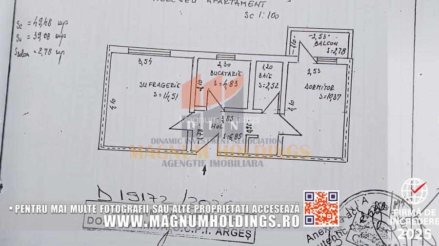 Apartament 2 camere, cf. 2, Trivale, parter, cu balcon - 8