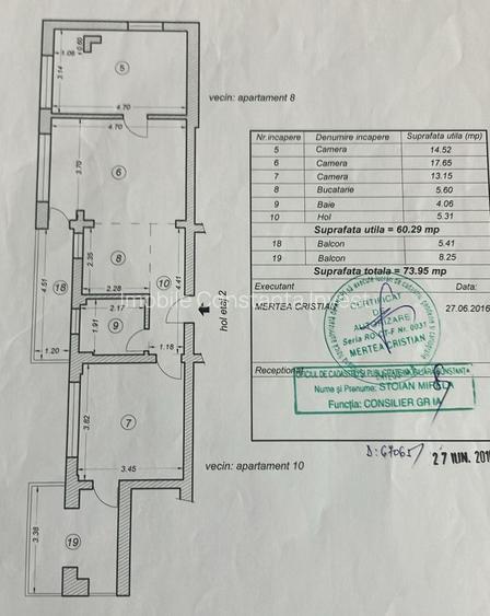 Mamaia Nord Apartament 3  Camere mobilat utilat cu loc de parcare privat etaj 2 - 13