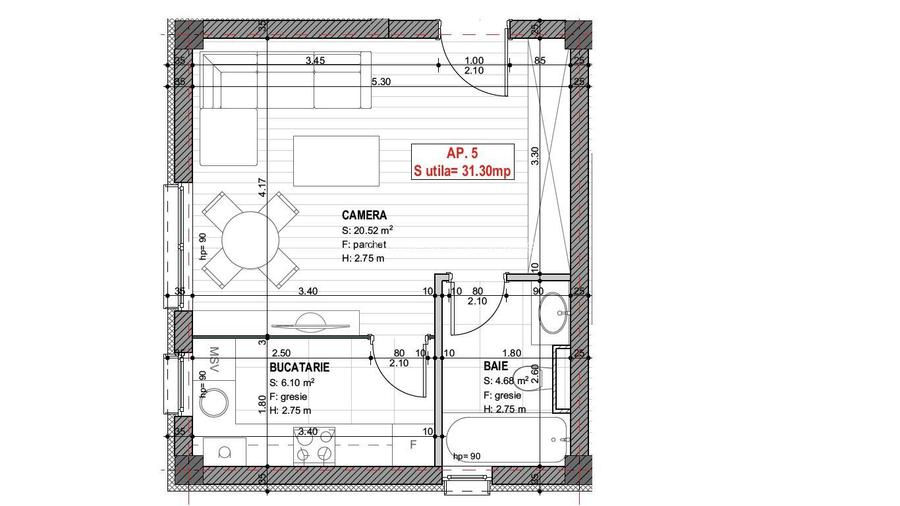 Giroc-ESO | 3 Camere | Curte proprie | Bloc cu Lift - 14