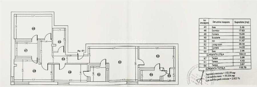 Apartament 4 camere 118,79 mp | centrala proprie | 3 terase | constructie 2015 | - 16