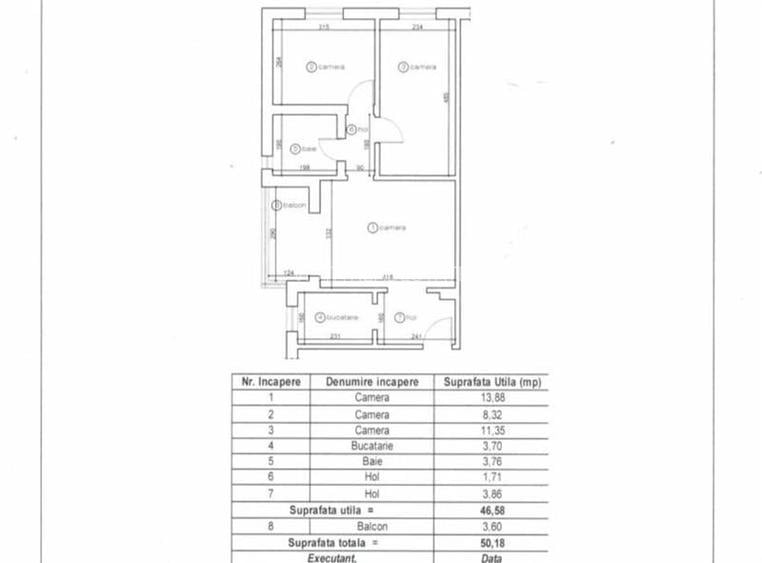 Apartament 3 camere, complet mobilat si utilat. Zona ITC, Vlahuta - 21
