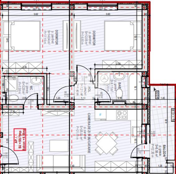 Apartament NOU 3 camere 2 bai decomandat etaj 1 -zona Selimbar SIBIU - 3