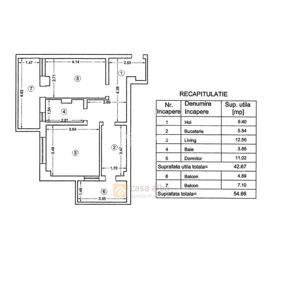 Bucium - Lidl, locuinta noua cu 2 camere, mobilata si utilata, ready to move - 1